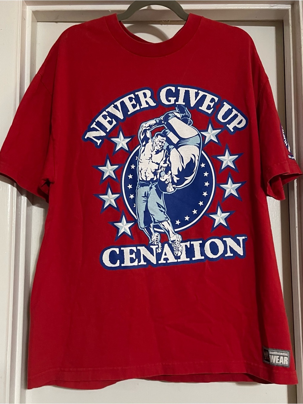2010/2011 WWE John Cena "Never Give Up" Cenation T-Shirt - Men's XL